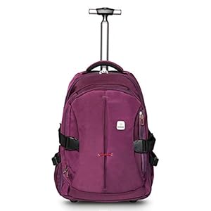 Weishengd 19 Inches Waterproof Wheeled Rolling Backpack For Adults And School Students Laptop ...